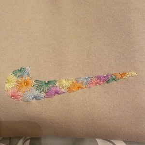 Nike swoosh sweatshirt embroidered